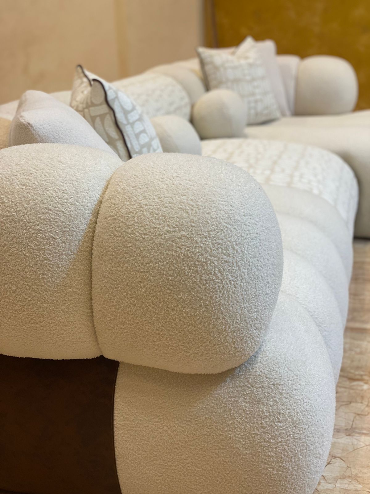 "Dion Art" corner and armchair set - international design with special execution