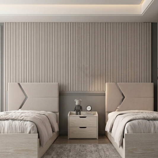 غرفة جينيسيس - غرفة نوم شبابي | تصميم هندسي مودرن .
