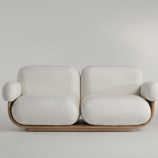 Curve Modern Living Set | Bent Wood Red Beech Structure | Rhaya Furniture