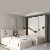 غرف نوم أطفال وشبابي مودرن 2026 | غرف اطفال كاملة خشب زان