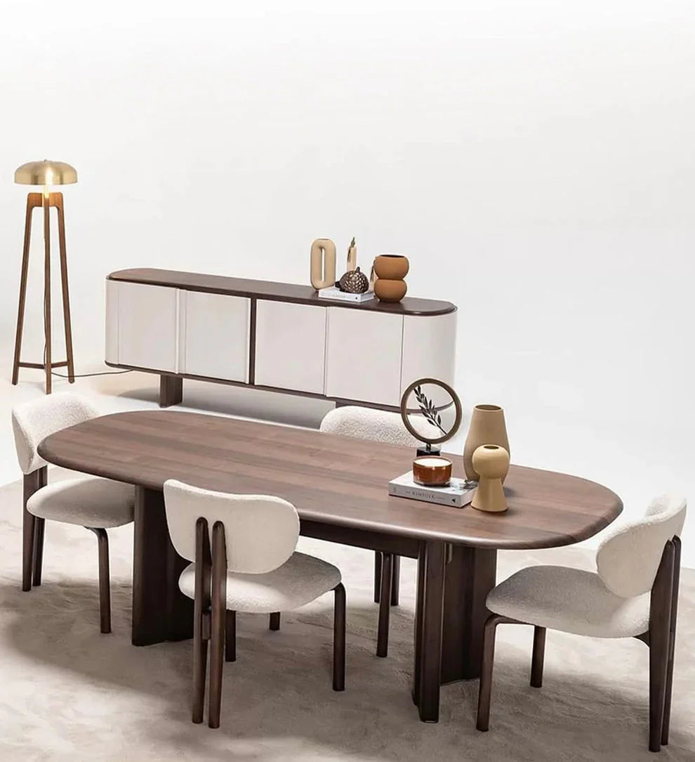 غرفة سفرة مودرن كاملة تشمل بوفيه ونيش من رحايا