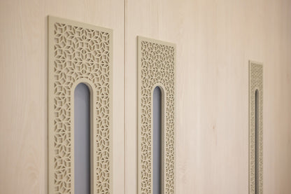"Moon" Youth Room - Elegant design with whitewashed wood and soft oriental detailing