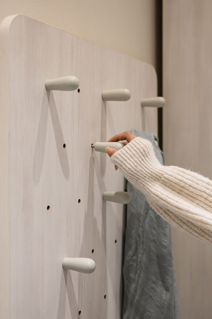 "Woods" Youth Room - Scandinavian style with whitewashed wood and smart storage