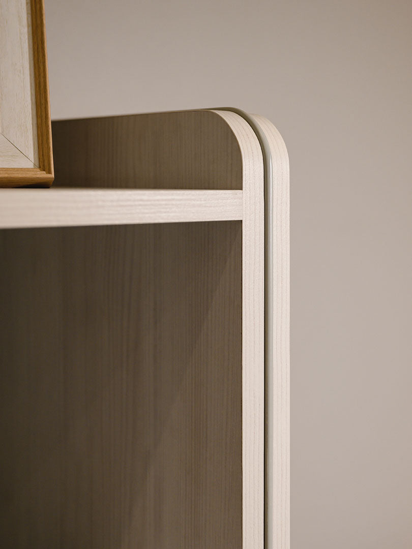 "Woods" Youth Room - Scandinavian style with whitewashed wood and smart storage