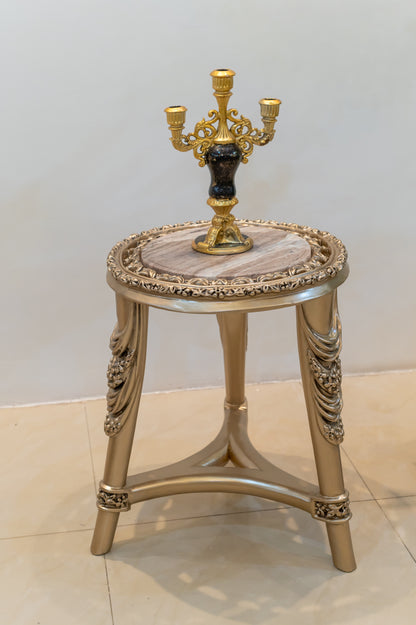 صالون العنكبوت الفاخر - 7 قطع بتشطيب ذهبي ونحت دقيق