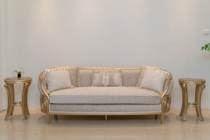 صالون الطاووس - 6 قطع نيو كلاسيك بتصميم ألترا مودرن وأقمشة تركية فاخرة