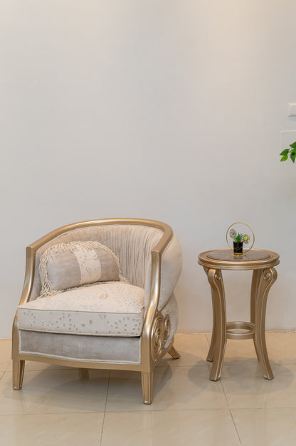 صالون الطاووس - 6 قطع نيو كلاسيك بتصميم ألترا مودرن وأقمشة تركية فاخرة