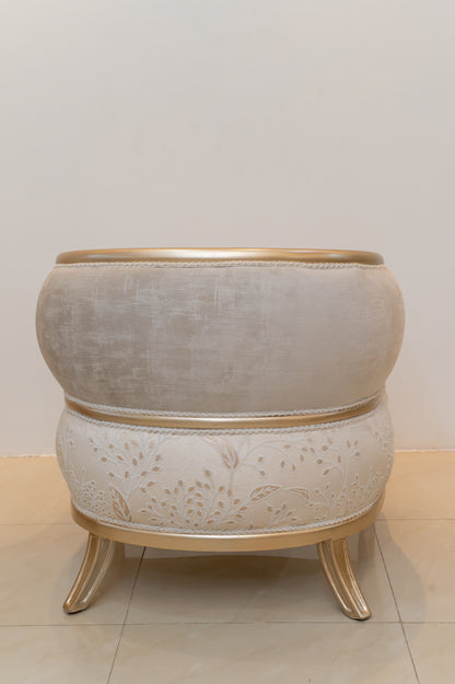 صالون الطاووس - 6 قطع نيو كلاسيك بتصميم ألترا مودرن وأقمشة تركية فاخرة