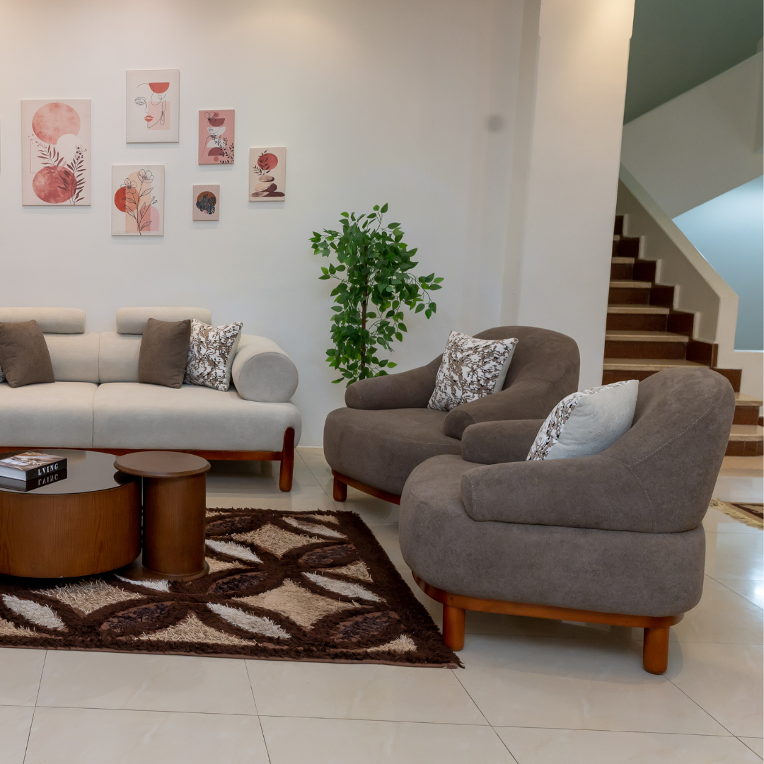 انتريه لينا - تصميم ايطالي مودرن بأرجل خشبية ظاهرة