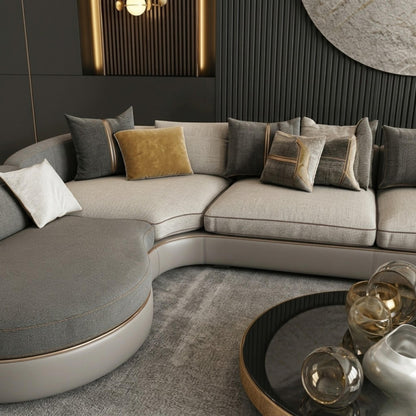 ركنة إكليبس - ركنة مودرن منحنية (S-Shape) بلونين | تصميم "إكليبس" الفاخر.