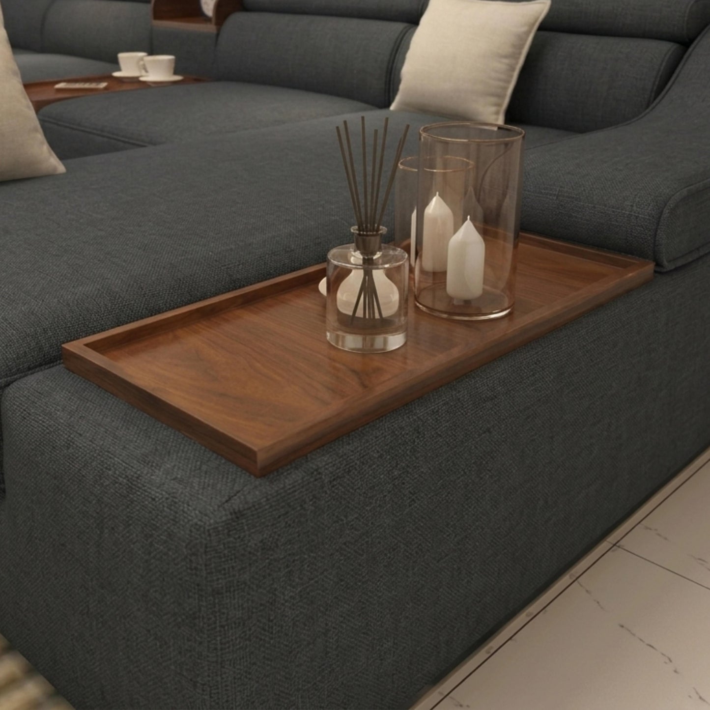 Connect Smart Modular U-Sofa | Integrated USB Charging & Adjustable Comfort | Rhaya Furniture